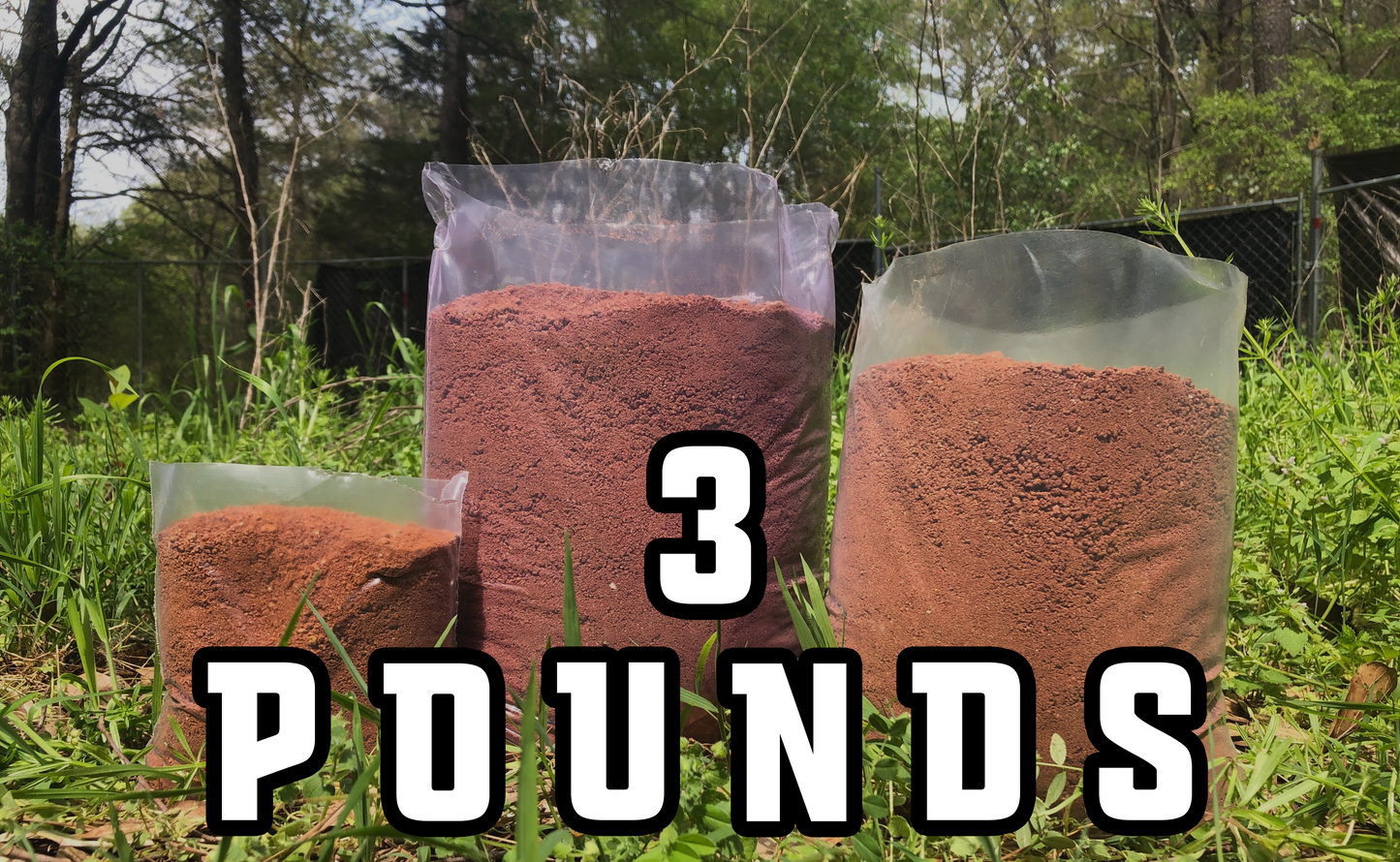 3 Pound Bag | Fresh High Quality Dirt